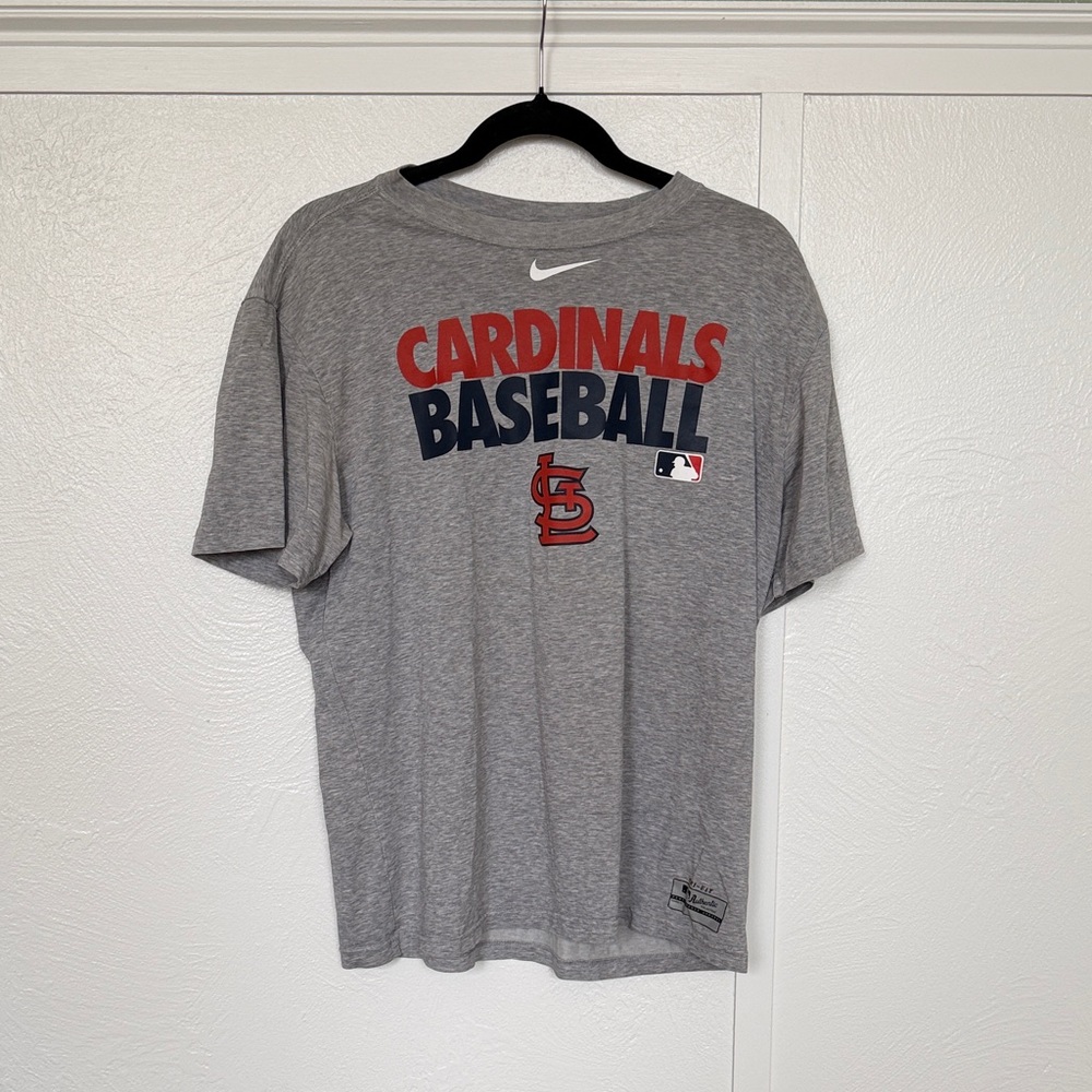 Nike Gray Cardinals Baseball Tee